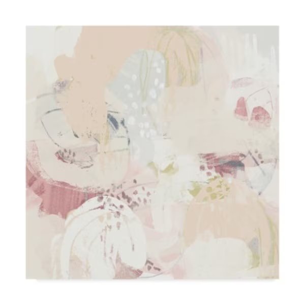 June Erica Vess 'Hanami I' Canvas Art, 35x35, Trademark Fine Art, Mfr#: WAG06934-C3535GG